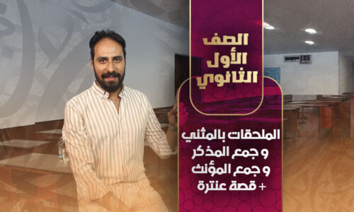 الملحقات بالمثني  و جمع المذكر و جمع المؤنث + قصة عنترة – أولي ثانوي